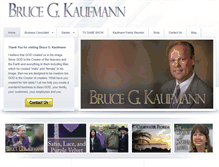 Tablet Screenshot of brucekaufmann.com